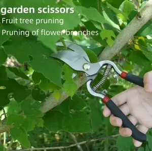Stainless Steel Garden Shears, Heavy-Duty Pruning Scissors