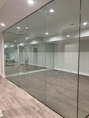 Frameless Glass Partition Elegance