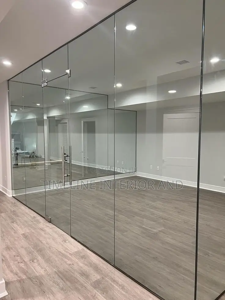 Frameless Glass Partition Elegance