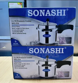 Sonashi Pressure Cooker 3ltr- Silver