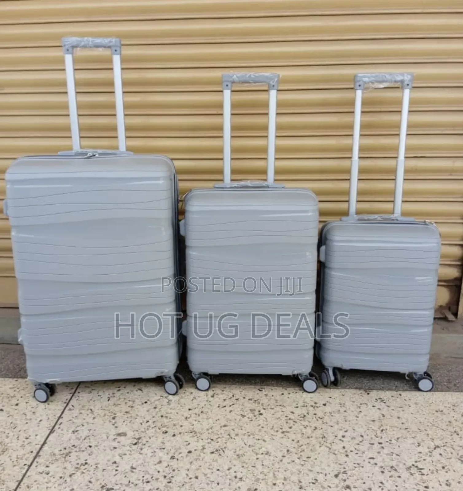 Set of 3 Travel Rubber Unisex Strong Material - Multicolor