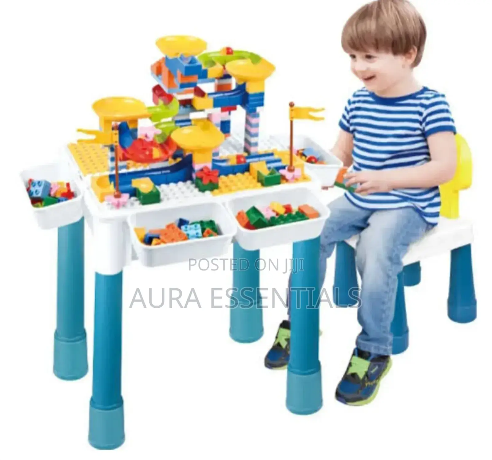 7in1 Kids Multifunction Activity Set With Two Chairs