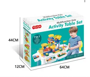 7in1 Kids Multifunction Activity Set With Two Chairs