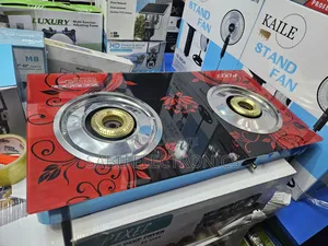 Full Kit Gas Stove - Double Burner- 2m Hose Pipe + Clips