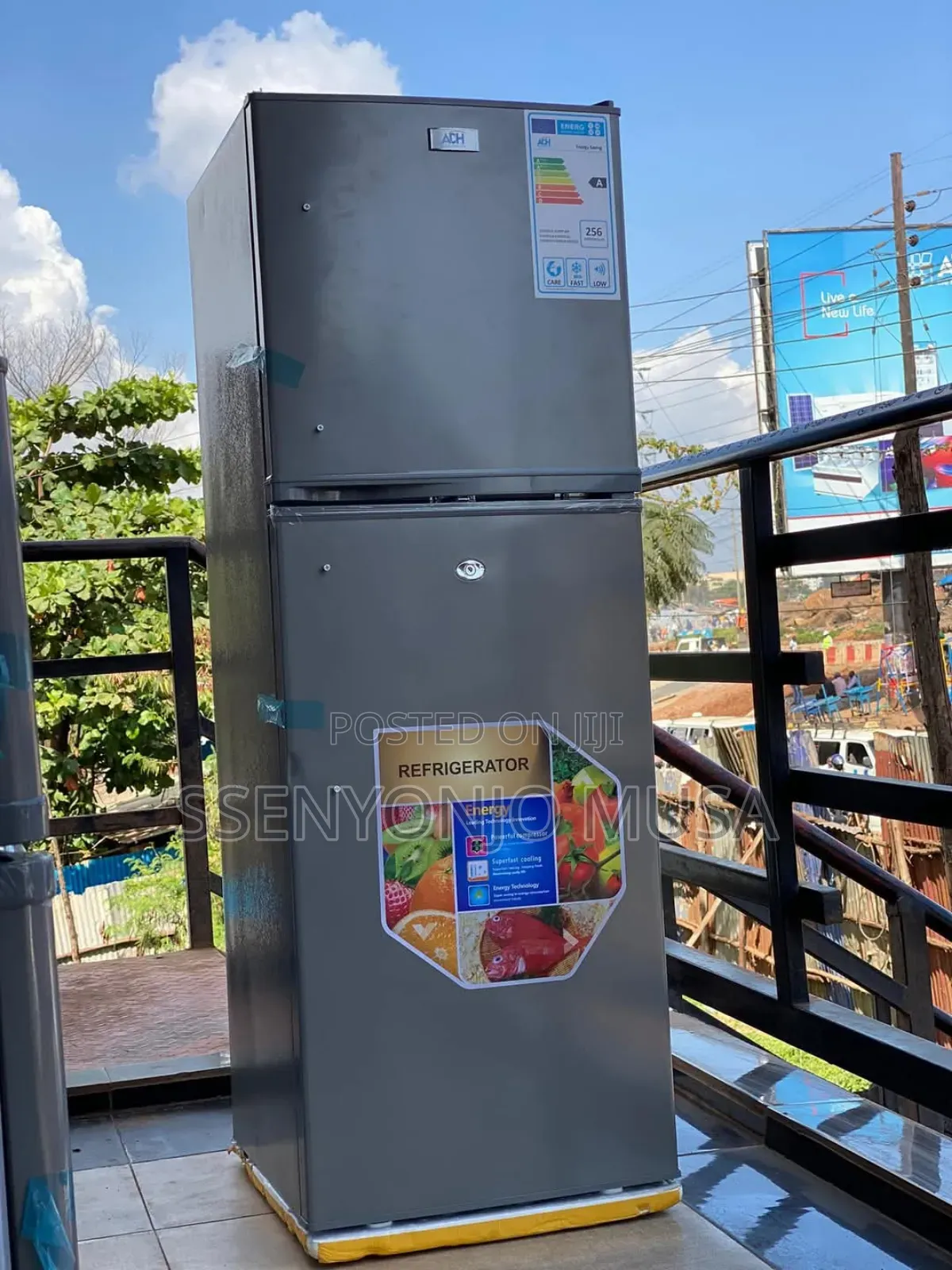 Adh Fridge 358 Litres Double Door - Silver, 358l Gross