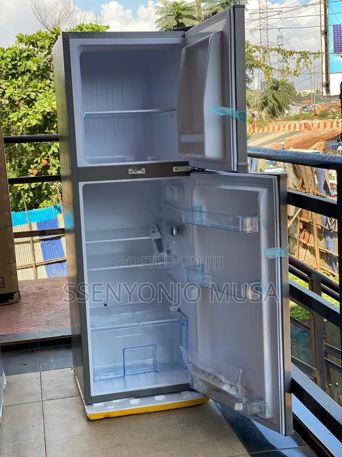 Adh Fridge 358 Litres Double Door - Silver, 358l Gross