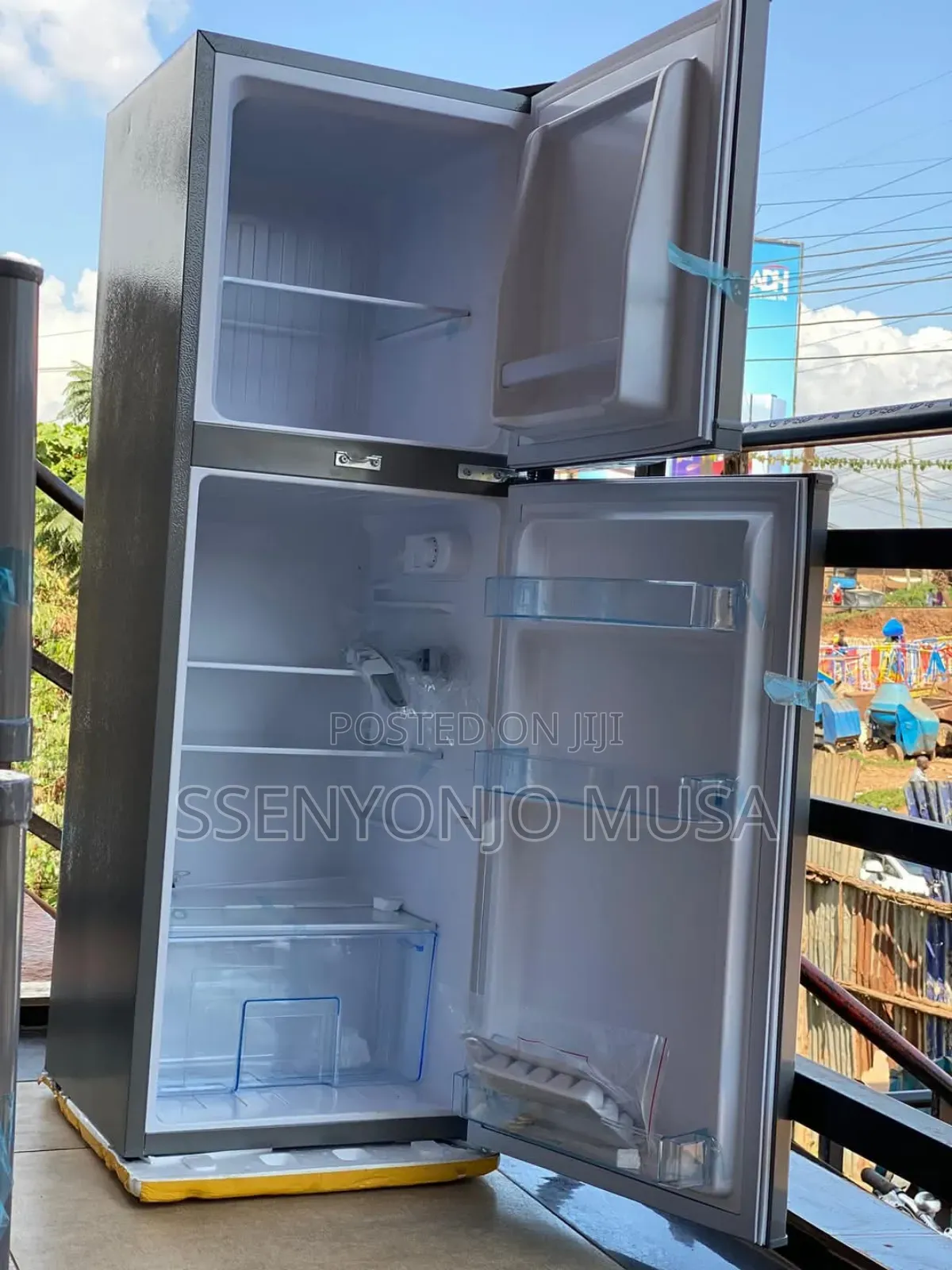 Adh Fridge 358 Litres Double Door - Silver, 358l Gross
