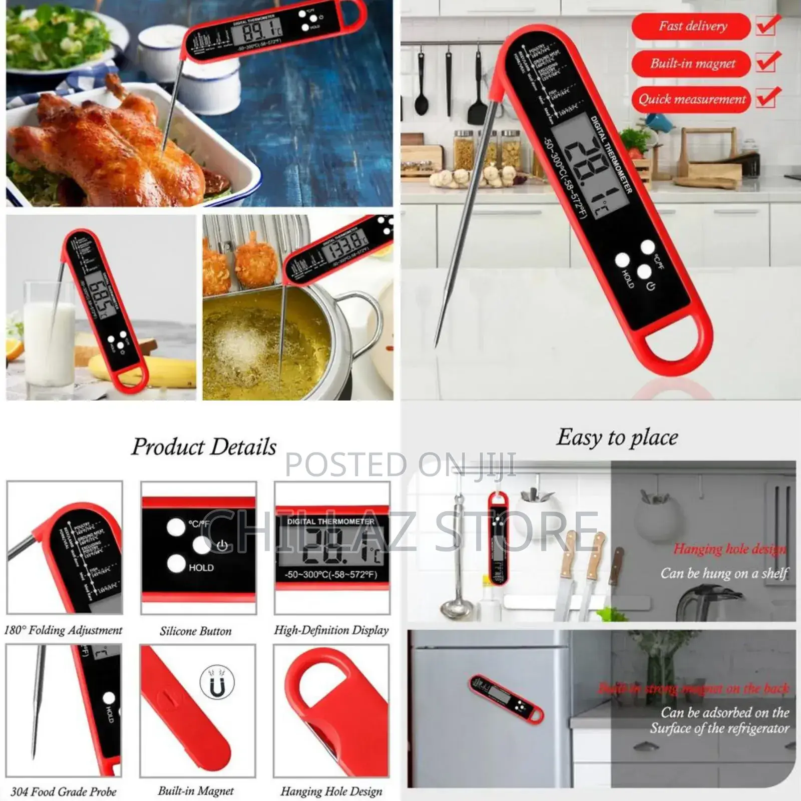 Digital Display Meat Thermometer.