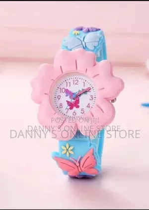 Adorable Girls' 3D Flower Butterfly Cartoon Watch