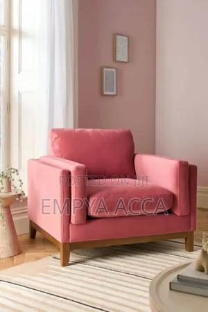Single Pink Sofa Set
