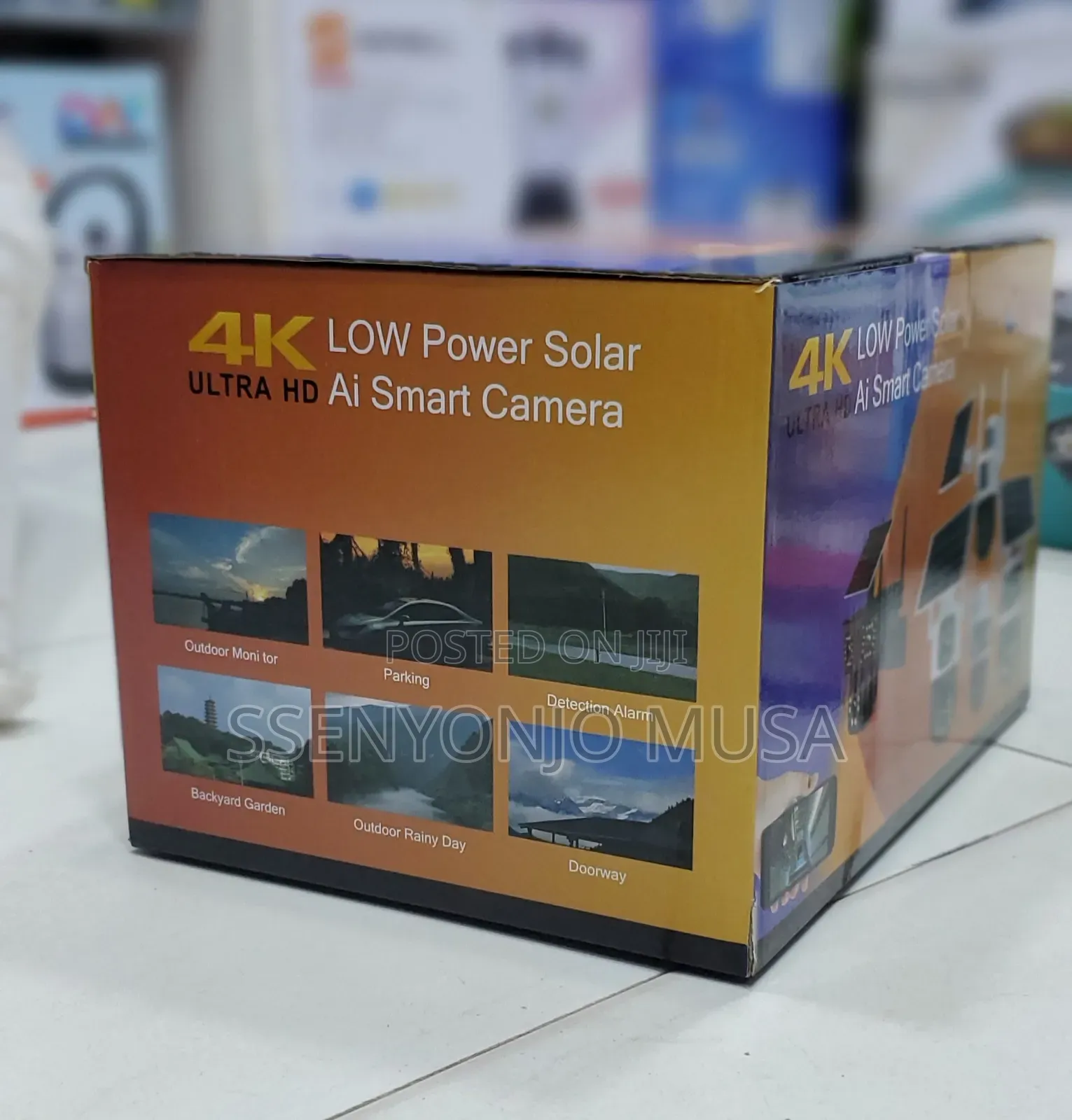 Low Power Solar Ai Smart Camera-Colorvu V380-Night Vision