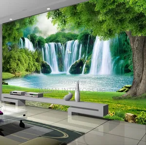 Water Fall Neural Wallpapers at Cheap Price Per Square Meter