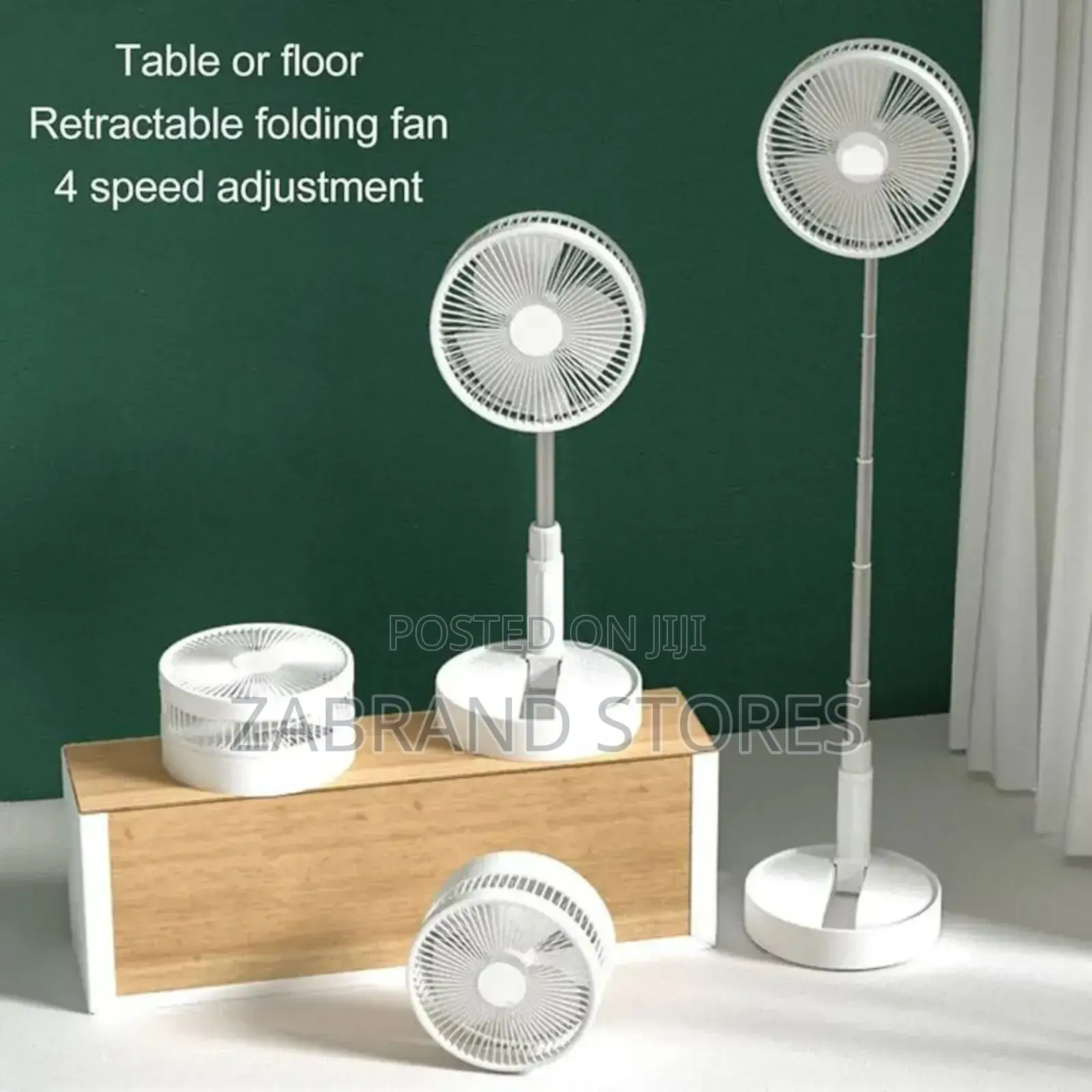 Adjustable Rechargeable Table Fan
