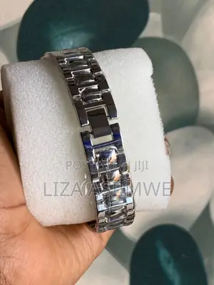 Silver Iced Out Lady’S Watch