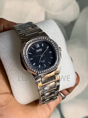 Silver Iced Out Lady’S Watch