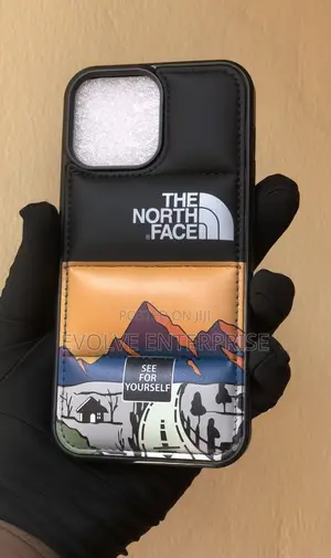 North Face iPhone 13 Pro Max Leather Case