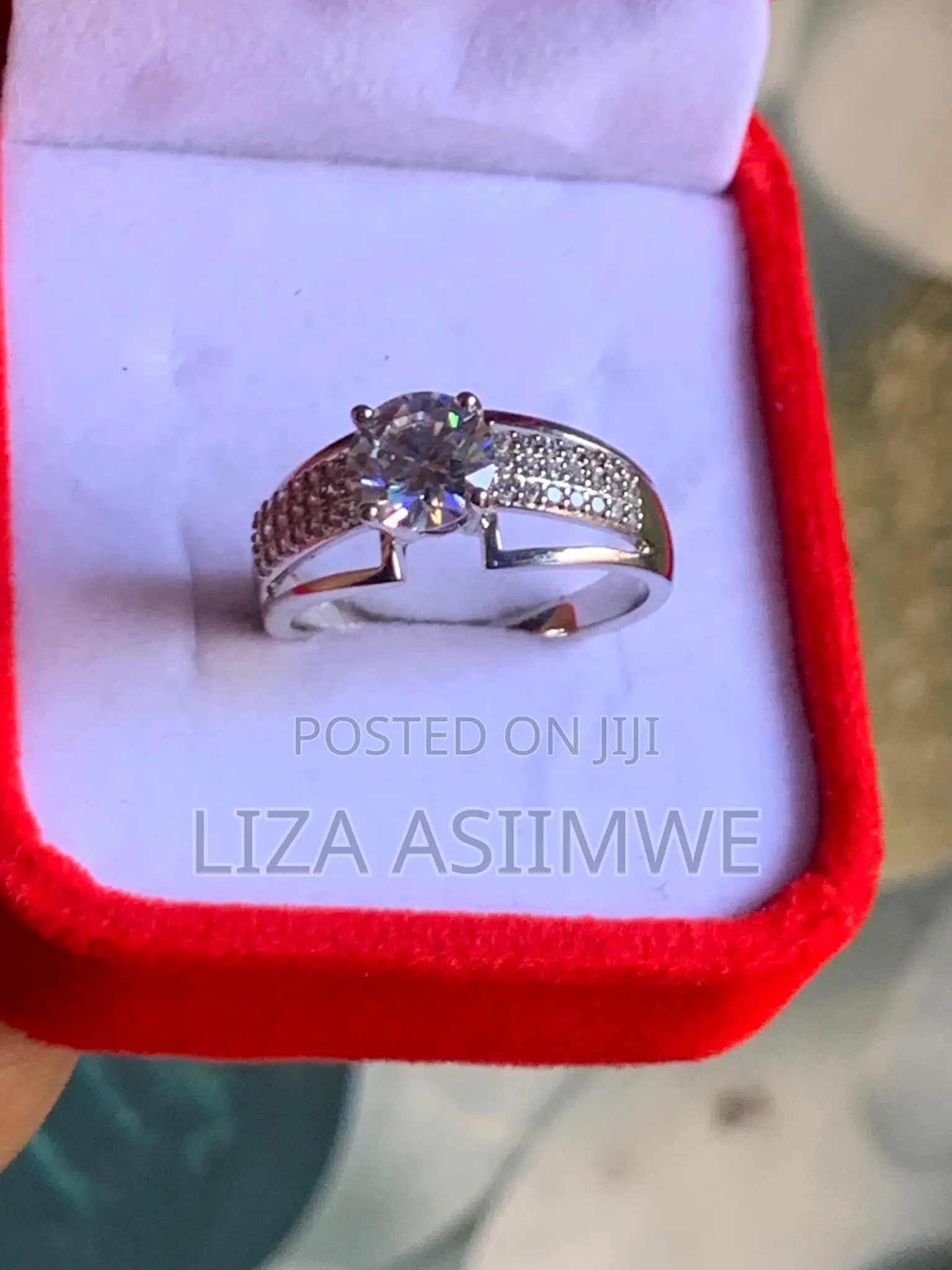 Cute Crystal Engagement Rings