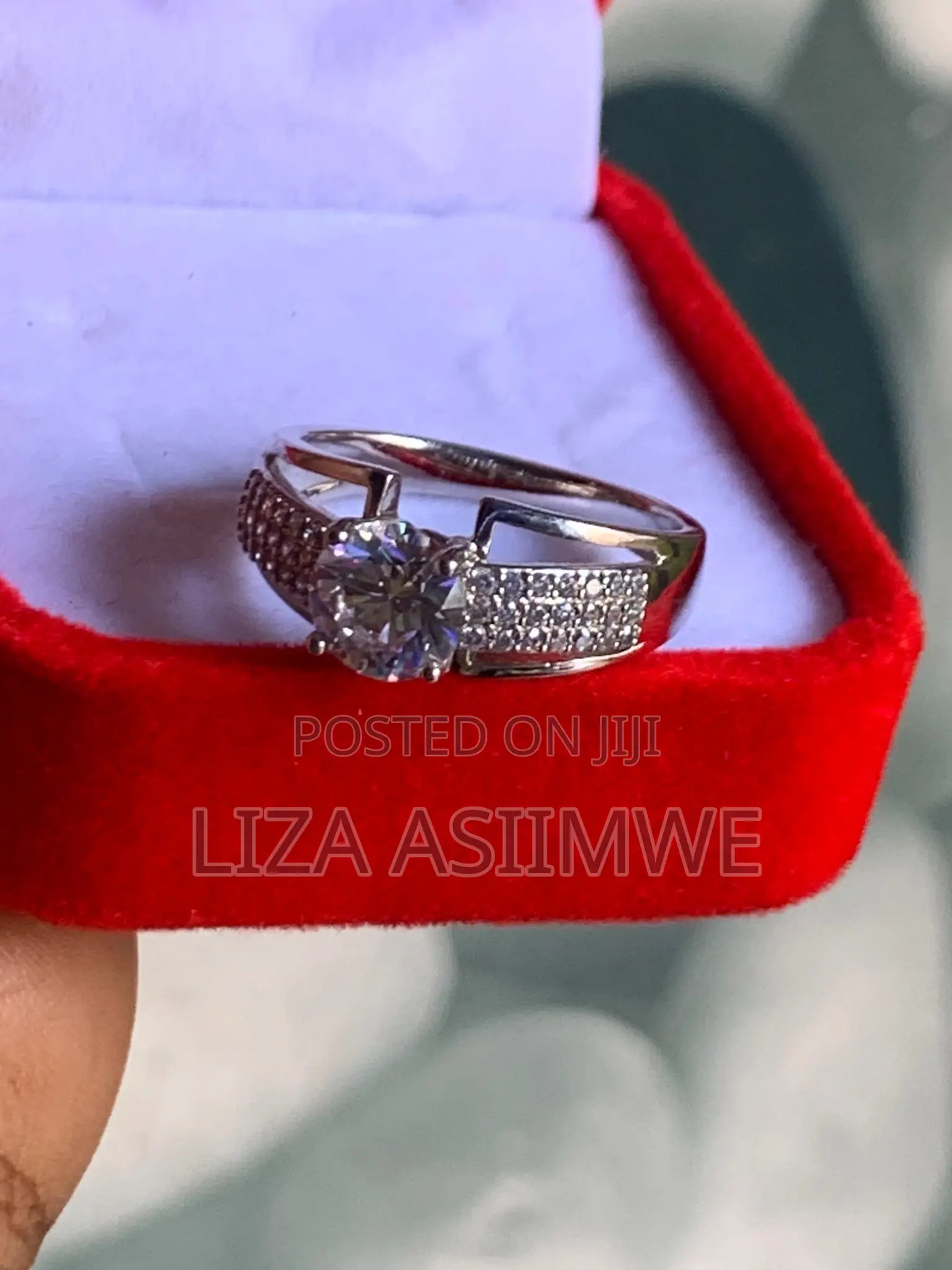 Cute Crystal Engagement Rings