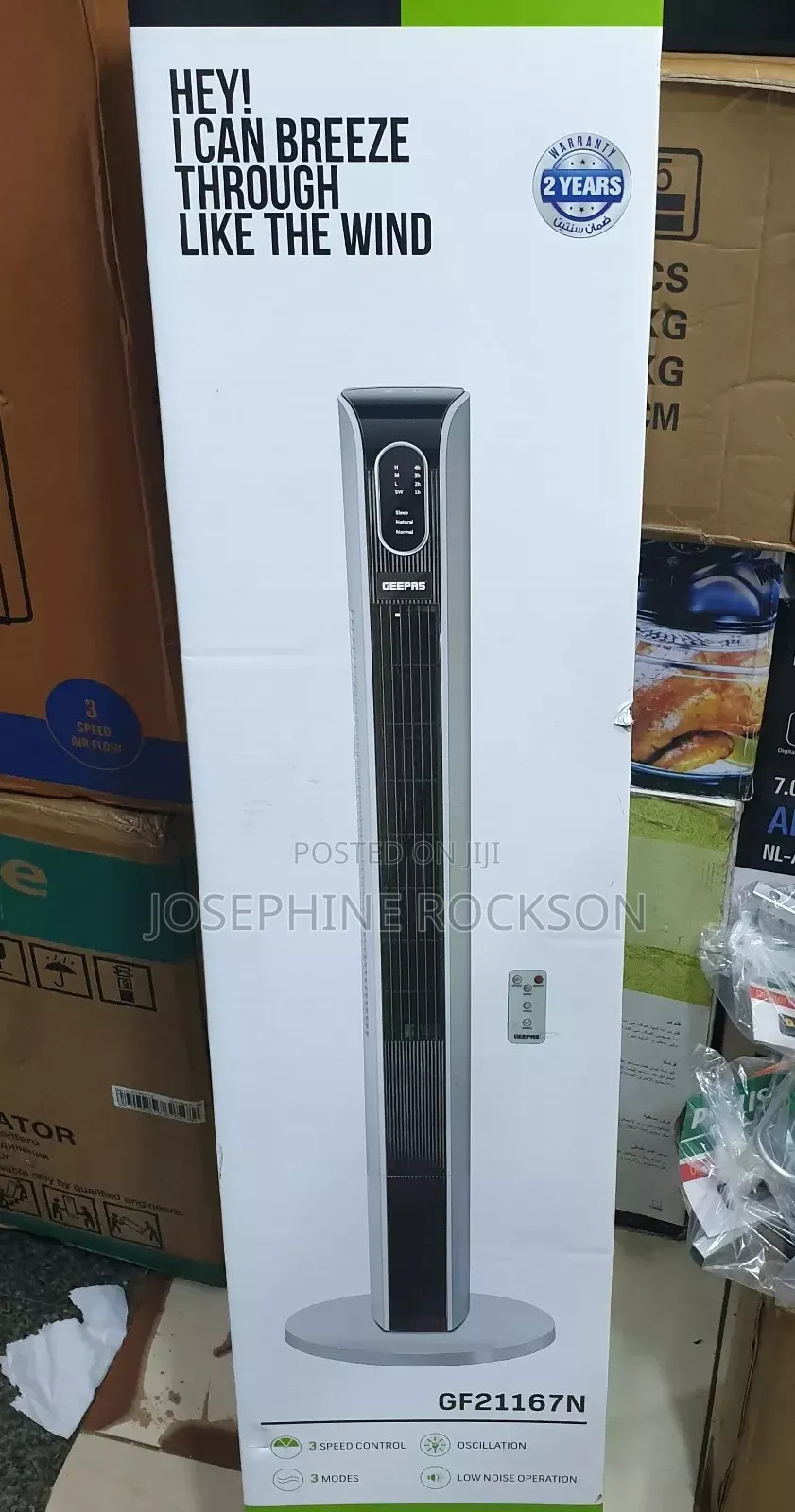 Geepas Tower Fan/ Digital Tower Fan