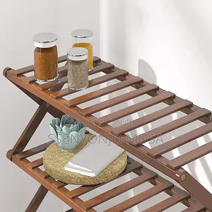 Foldable Bamboo Shoe Storage Shelf-Multi-Tier Shoe Organizer