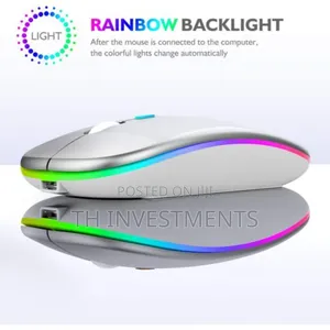 Wireless Mouse Colorful Led 2.4g Ultra-Thin