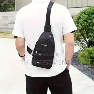 Crossbody Chest Bag - Black