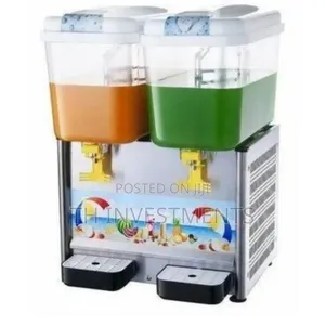 36 Litres 2 Tap Commercial Electric Double Juice Dispenser.
