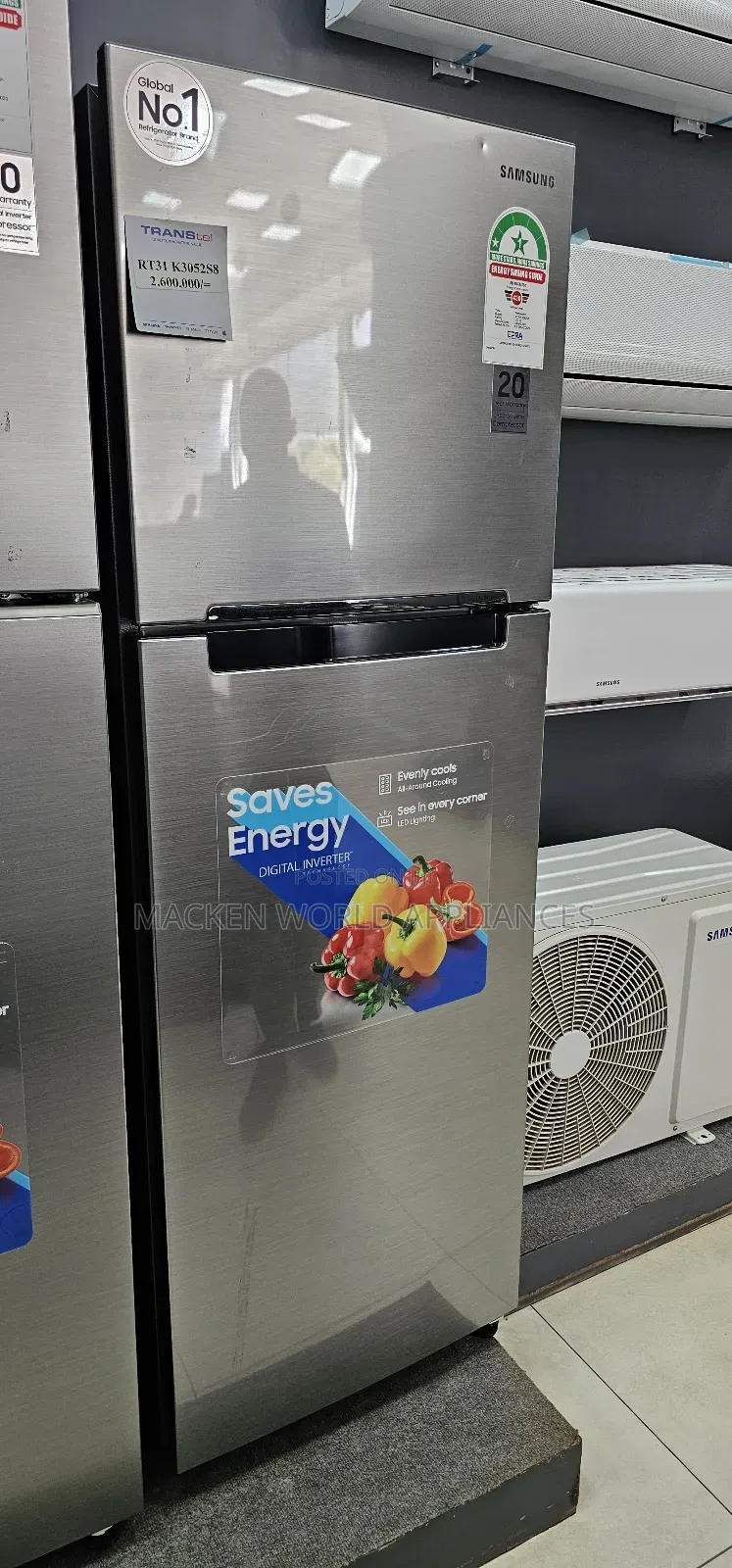 310 Liters Samsung Double Door Fridge New