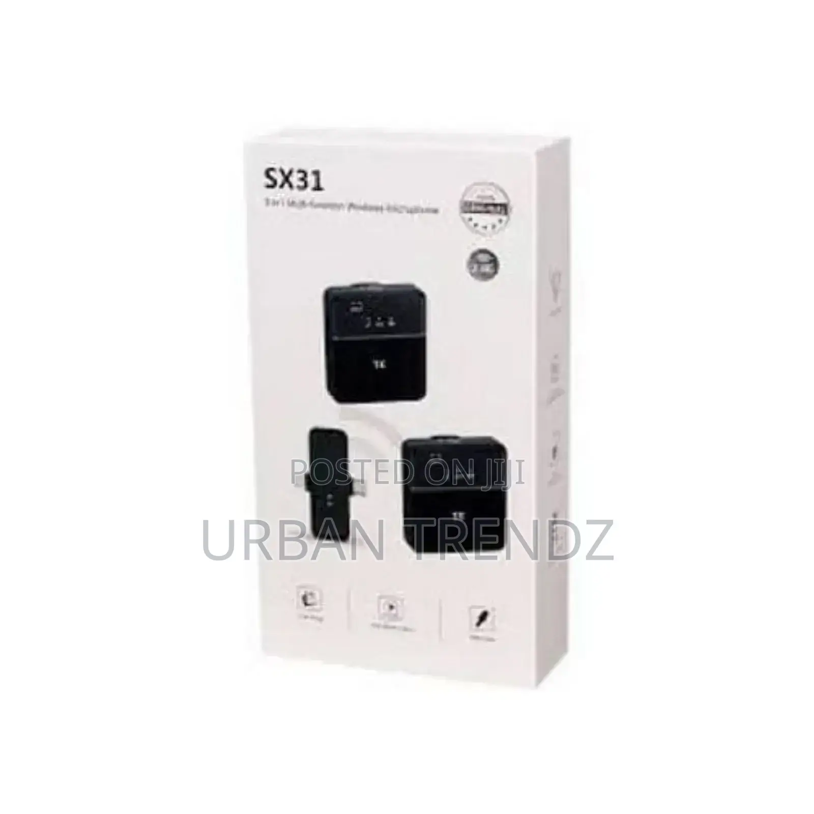 SX31 3 in 1 Wireless Microphone for Camera Interview