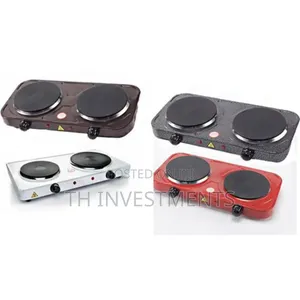Hot Plate Solid Double Electric Cooker - White [Color