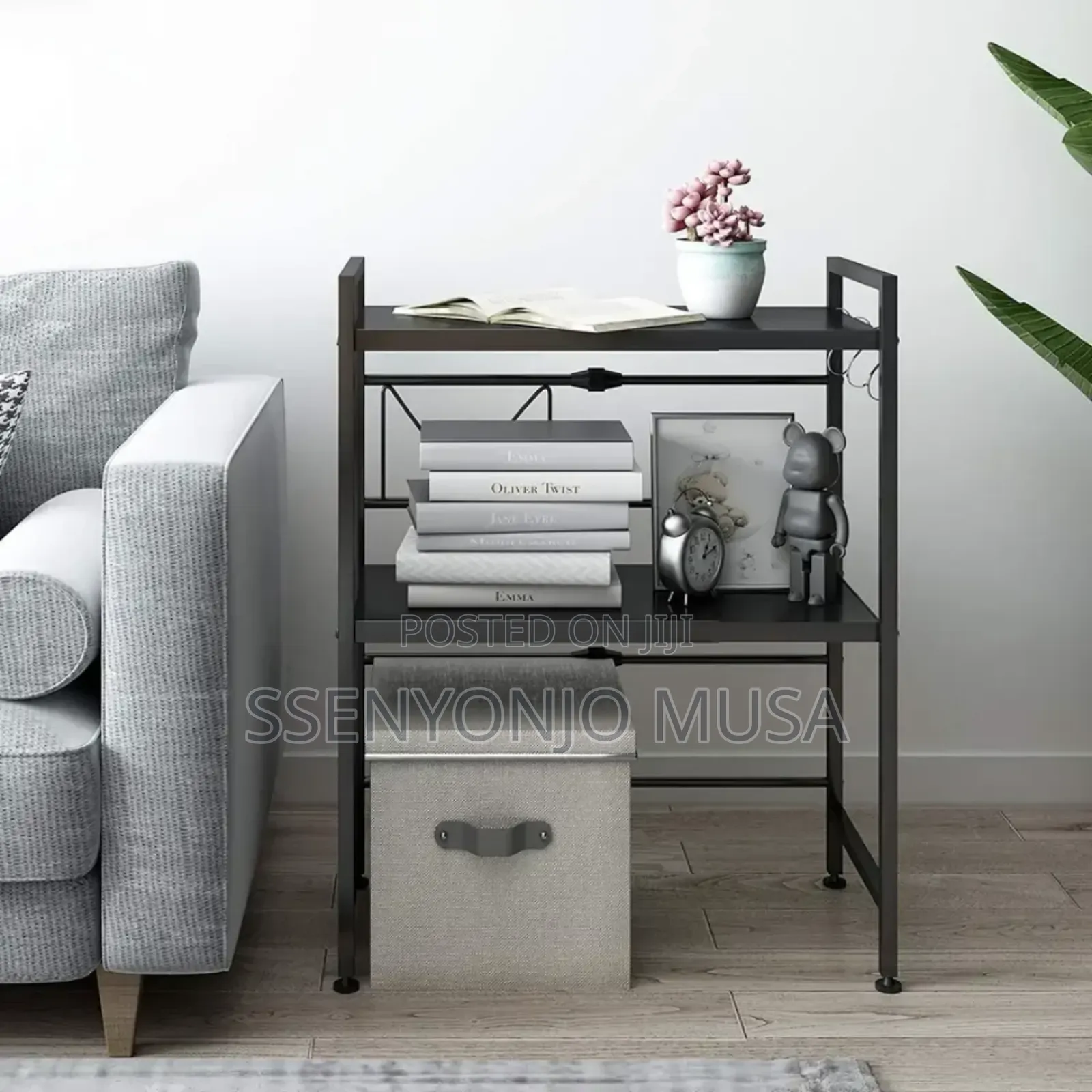 3-tier Microwave Oven Rack With Adjustable Shelf Hooks