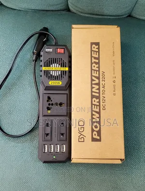 200W Car Inverter DC 12V to AC 220V With 4 USB Chargers -