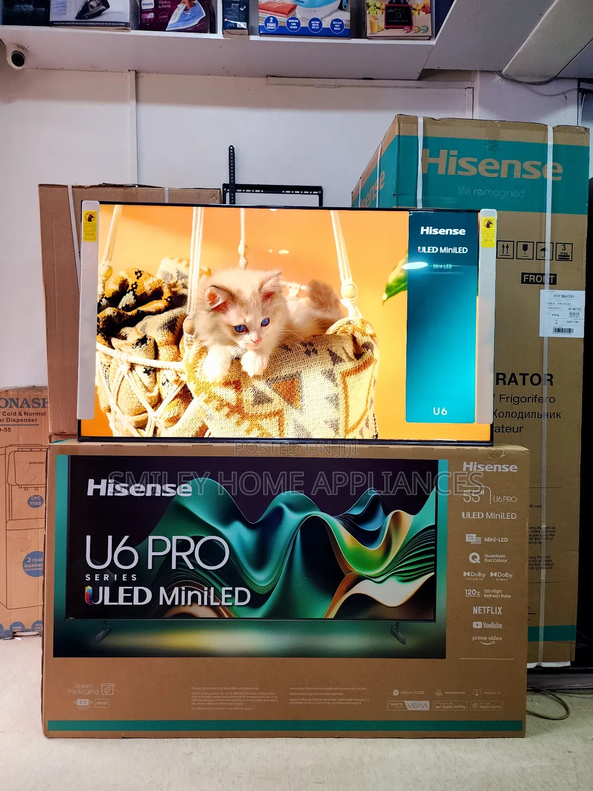 U6 Pro Miniled Hisense 55inches Quantum Dot Display Tv