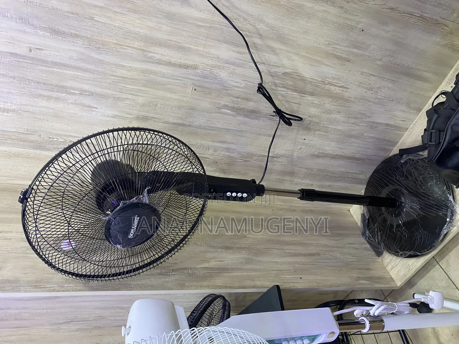 Black Standing Fan