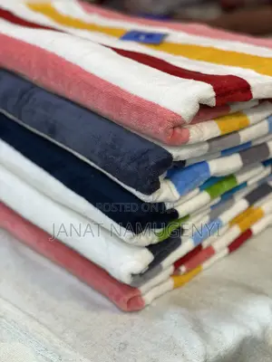 Small Stripped Velvet Towels Available