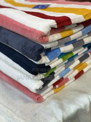 Small Stripped Velvet Towels Available