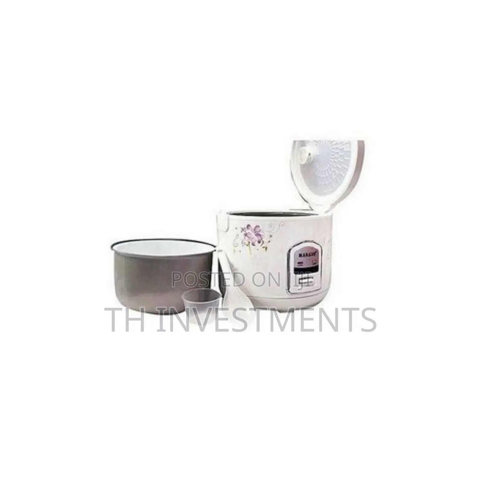 Marado Electric Rice Cooker - 5litres- White 