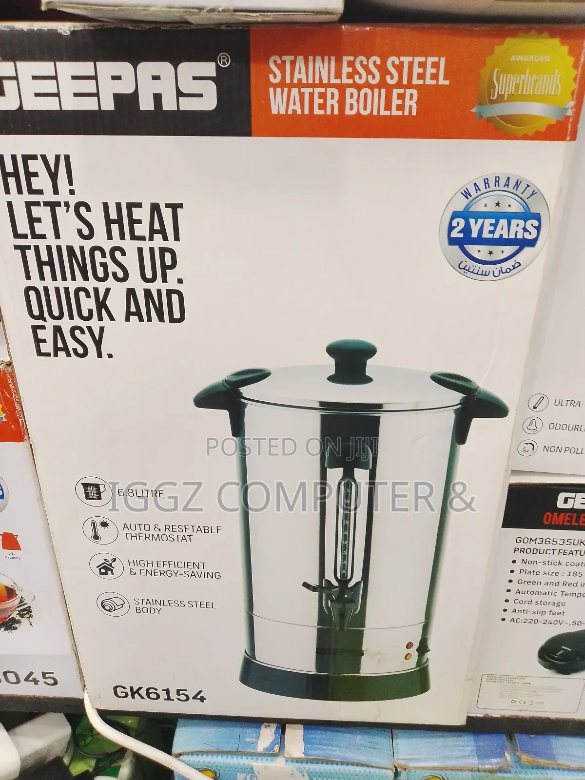 Geepas Water Boiler 6.8 Litres