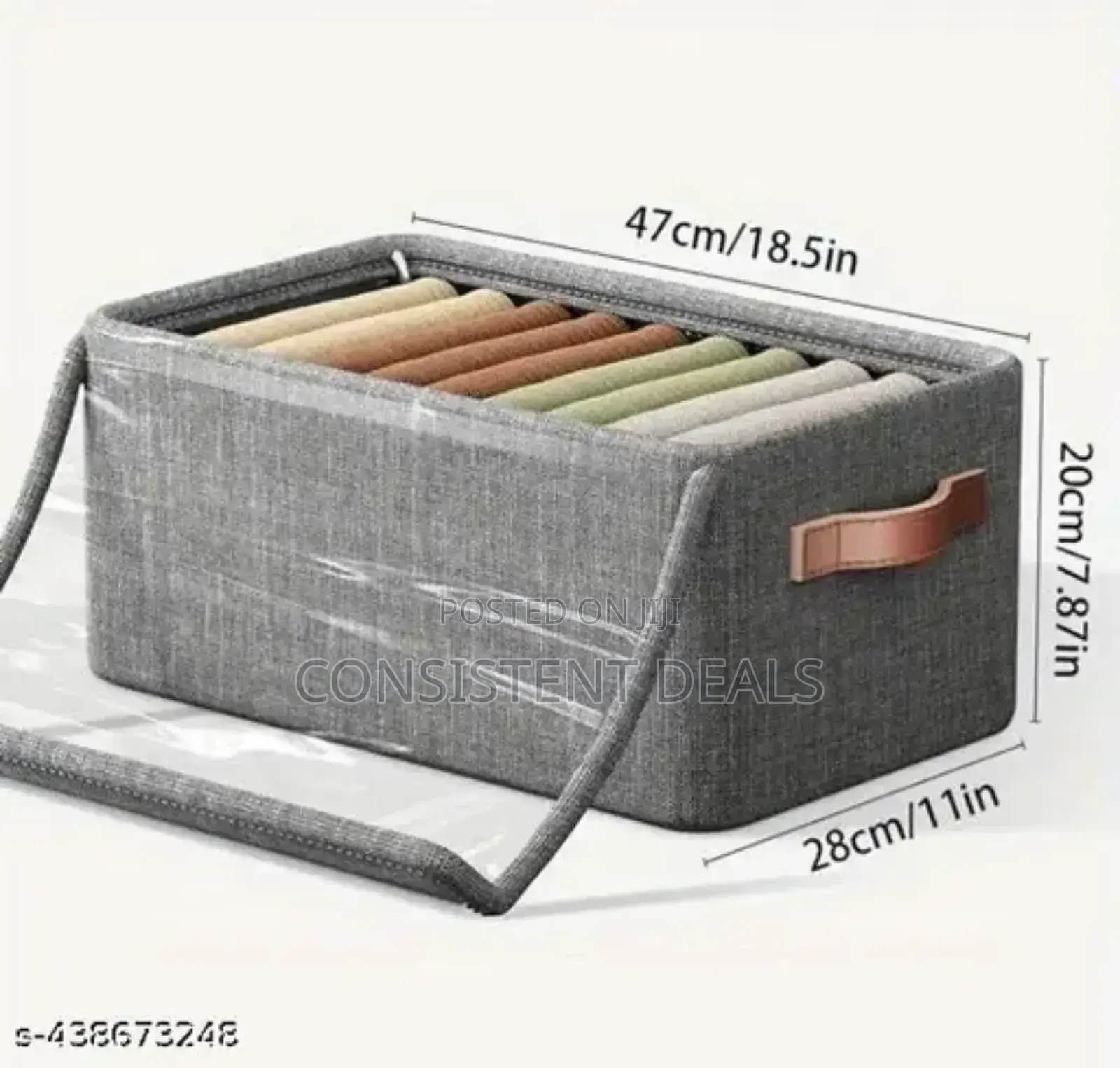 Wardrobe Organizer Storage Boxes With Lid Cover