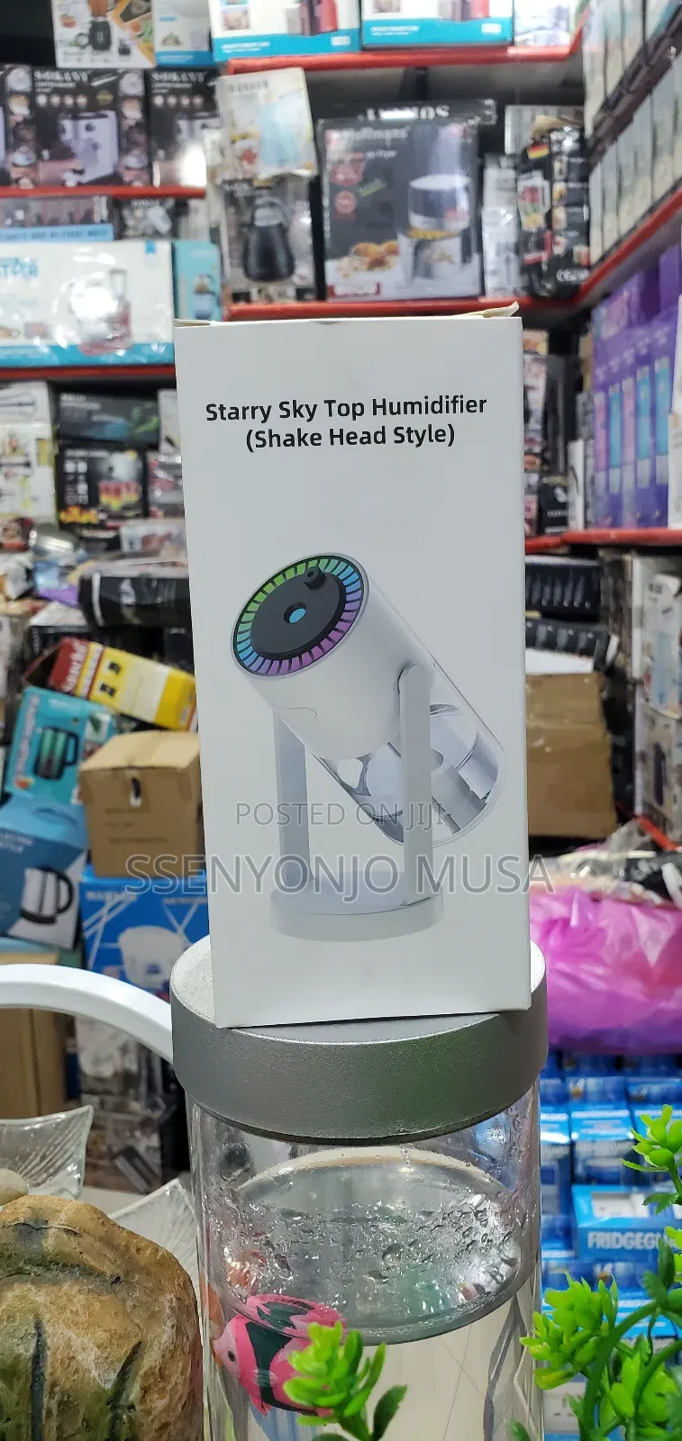 Mini Air Humidifier With Starry Sky Night Light