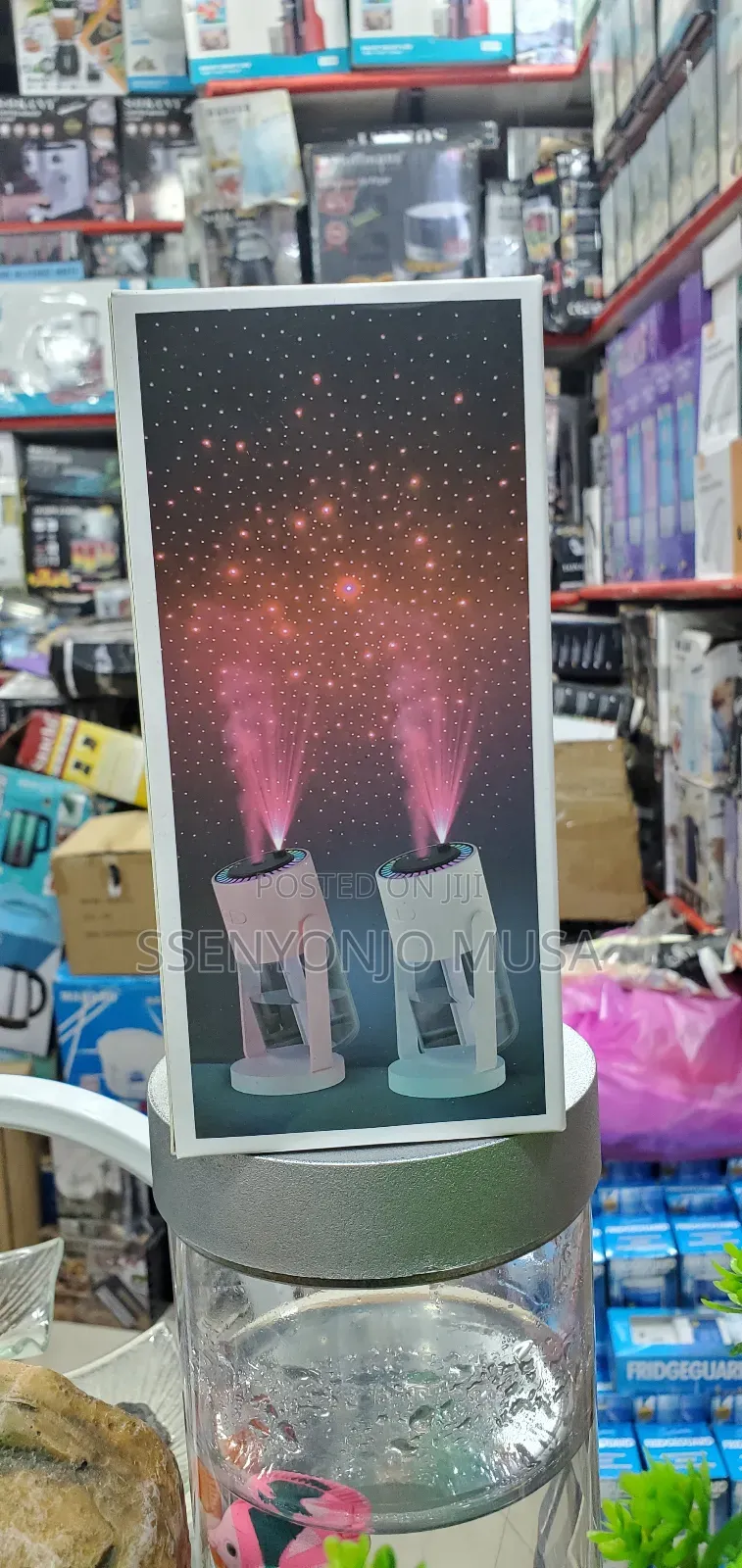 Mini Air Humidifier With Starry Sky Night Light