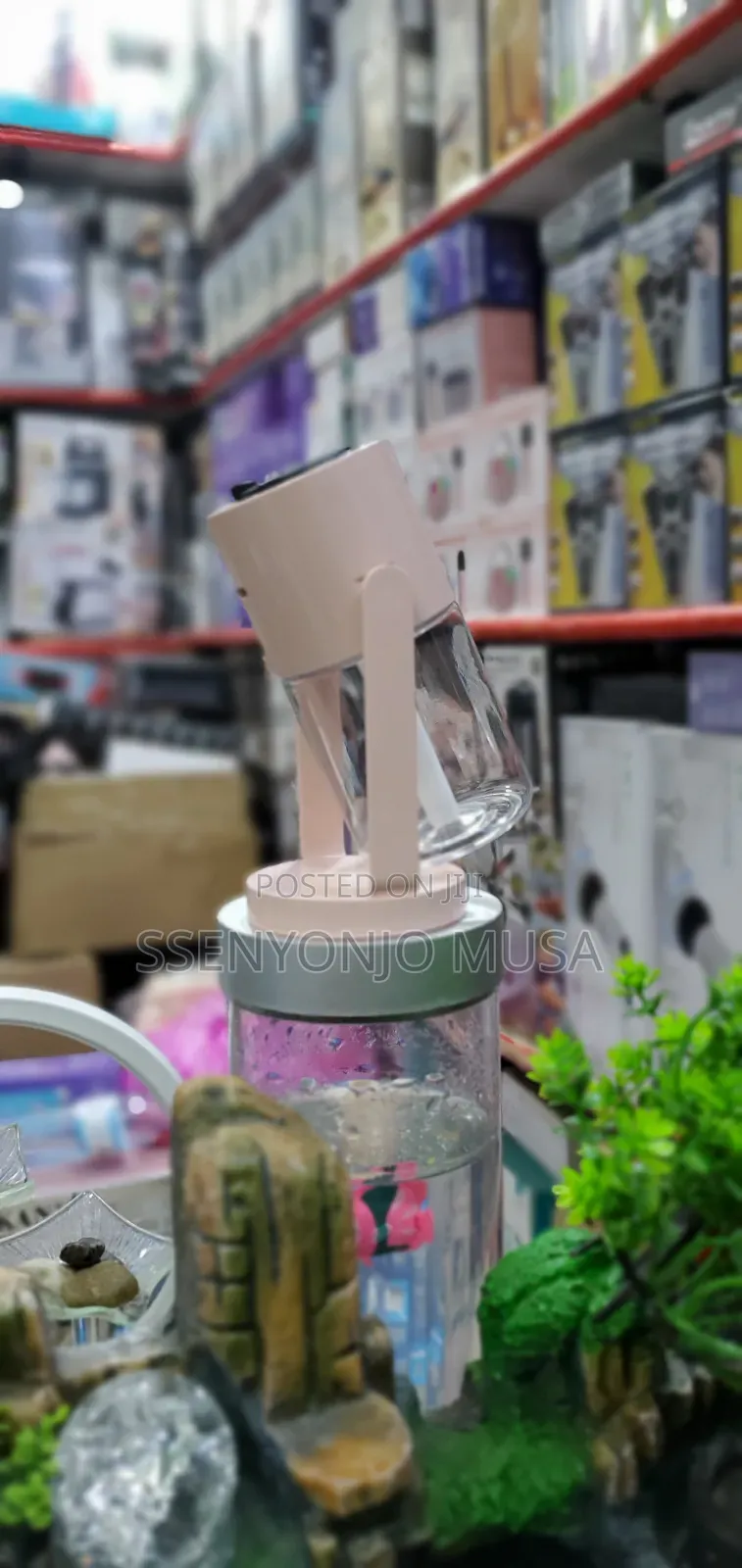Mini Air Humidifier With Starry Sky Night Light