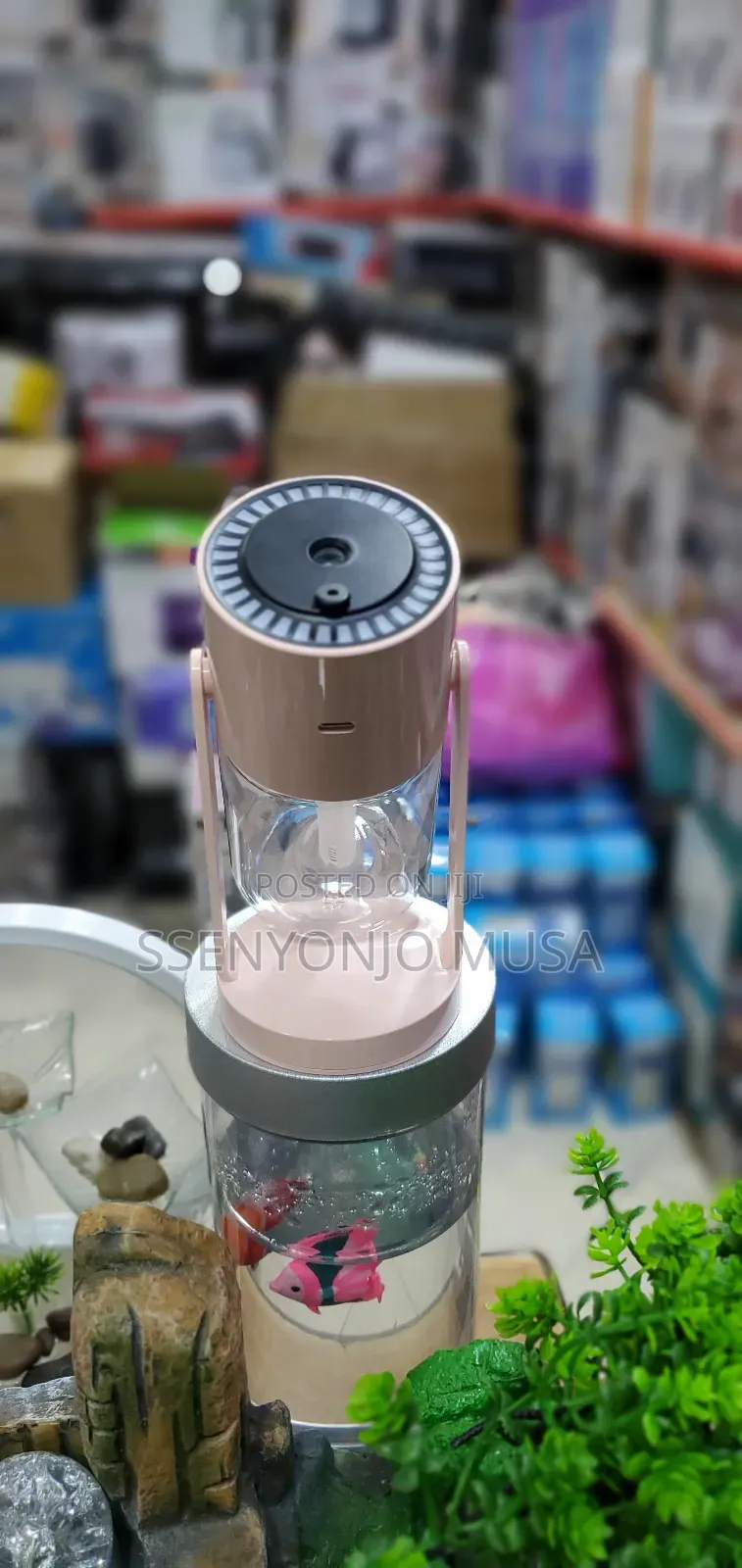 Mini Air Humidifier With Starry Sky Night Light