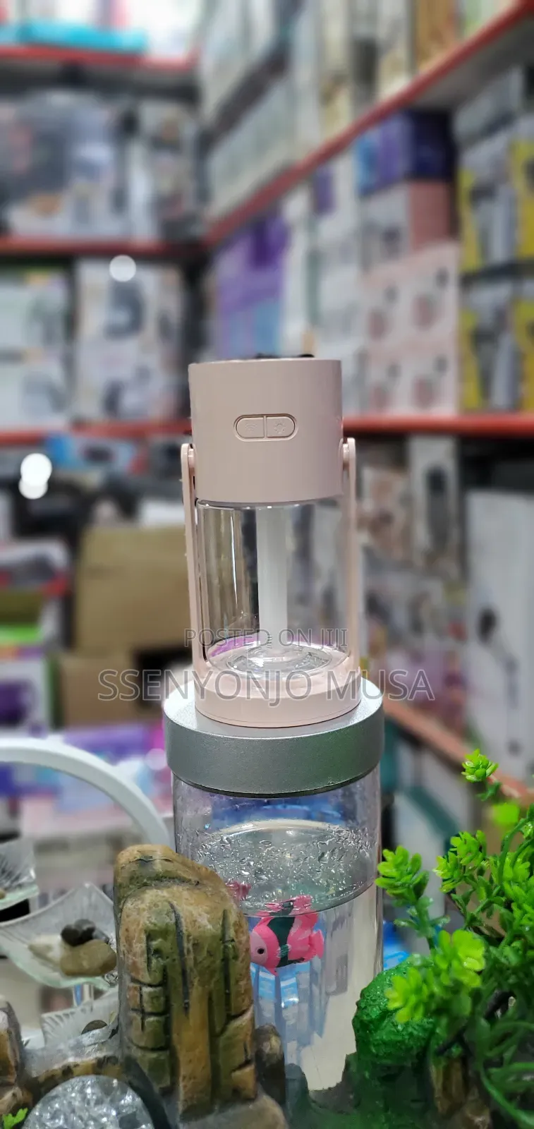 Mini Air Humidifier With Starry Sky Night Light