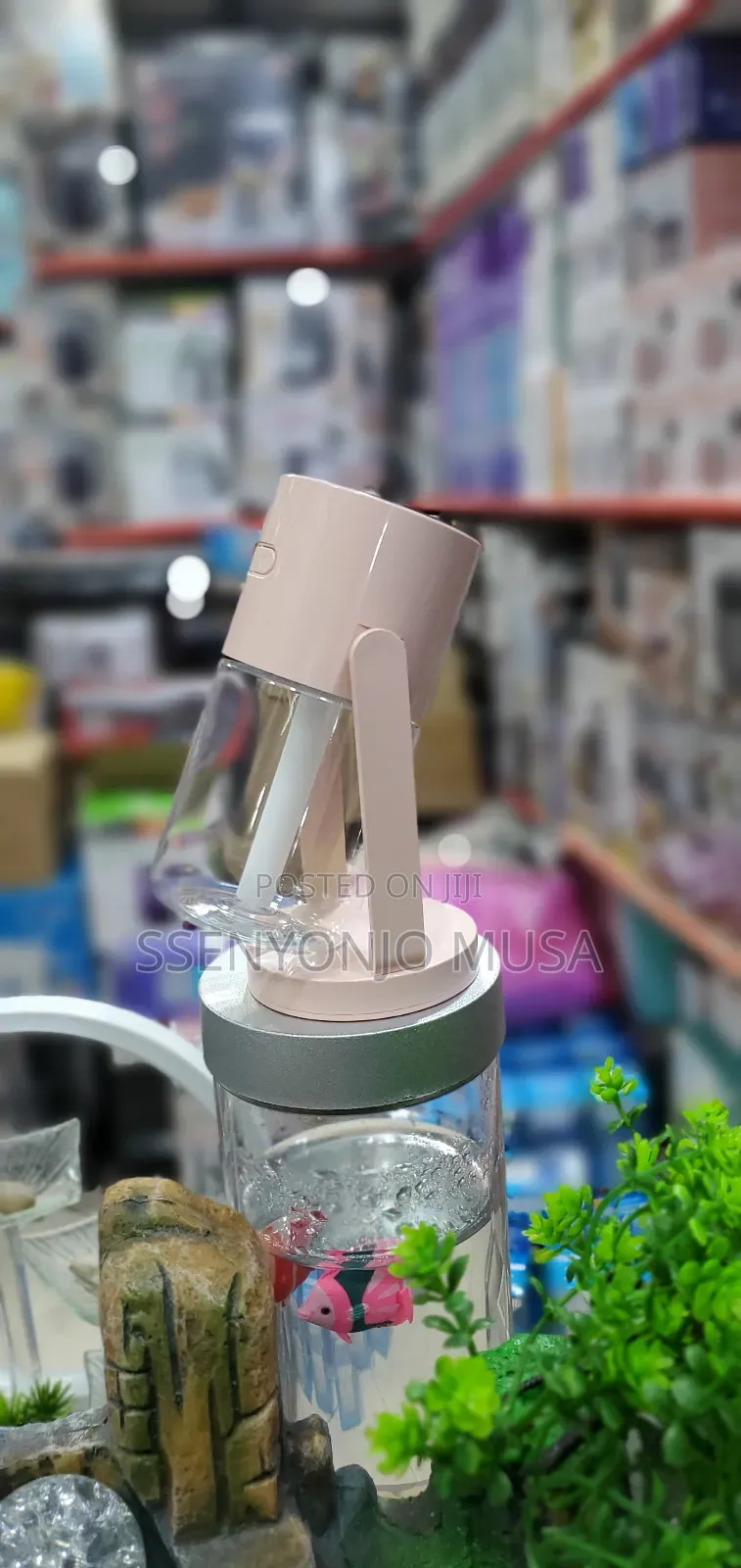 Mini Air Humidifier With Starry Sky Night Light