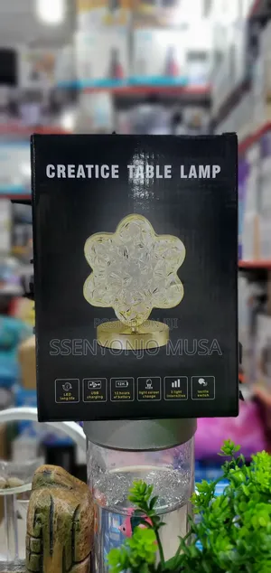 Crystal Moon LED Table Lamp - Touch Control,USB Rechargeable