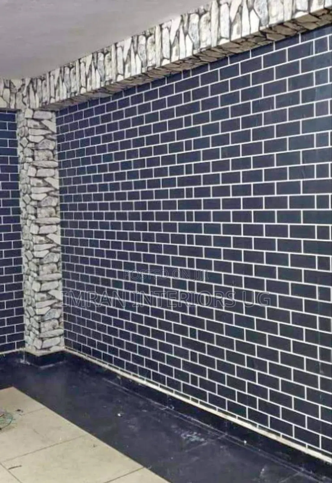 White and Black Brick Like Wallpapers Wall Stickers and Chea