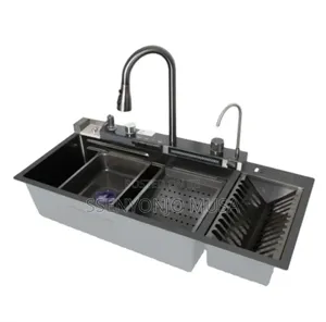 Multifunctional Digital Kitchen Sink - 304 Stainless Steel-