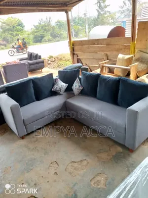 Gray Sofa L Form