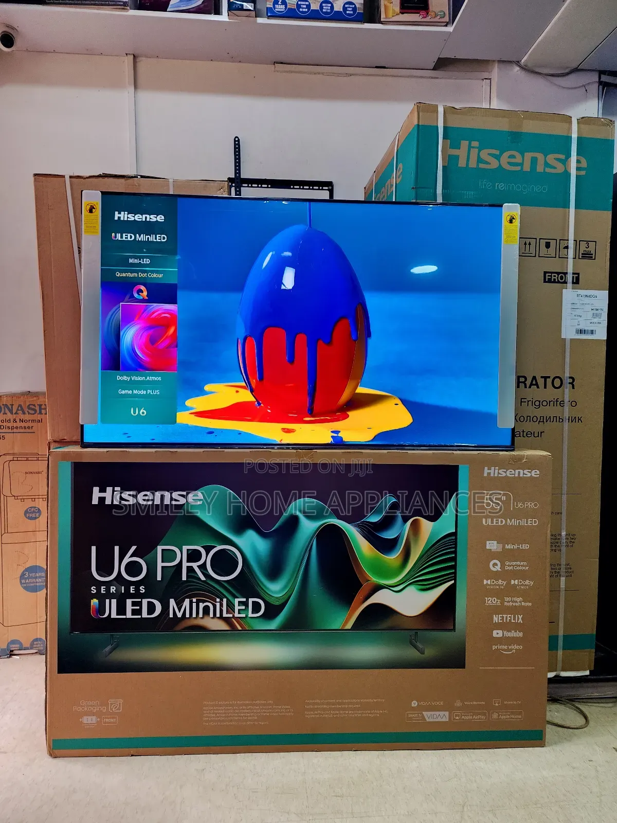 ULED4K Hisense MINILED Quantum Dot Display 55inches Smart Tv